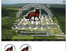 Tablet Screenshot of foxmountaincampingpark.com